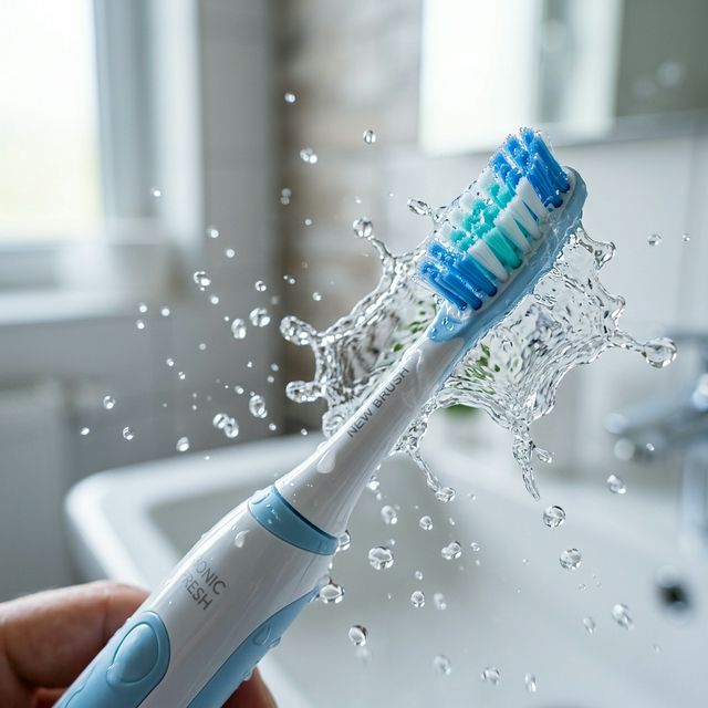 Illustration about brushing twice daily