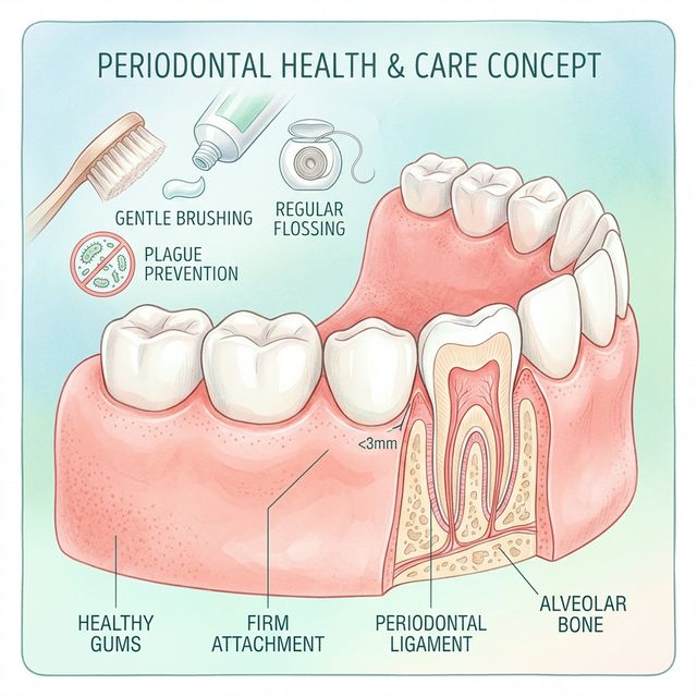 Illustration for gum treatment
