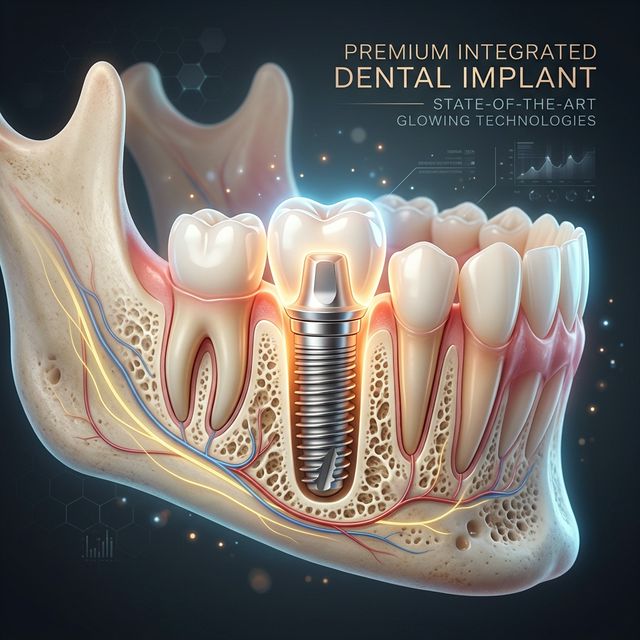 Illustration for dental implants